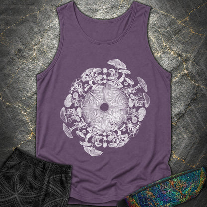 Mushroom Iris - Mushroom Iris Comfort Tank Top - Grape