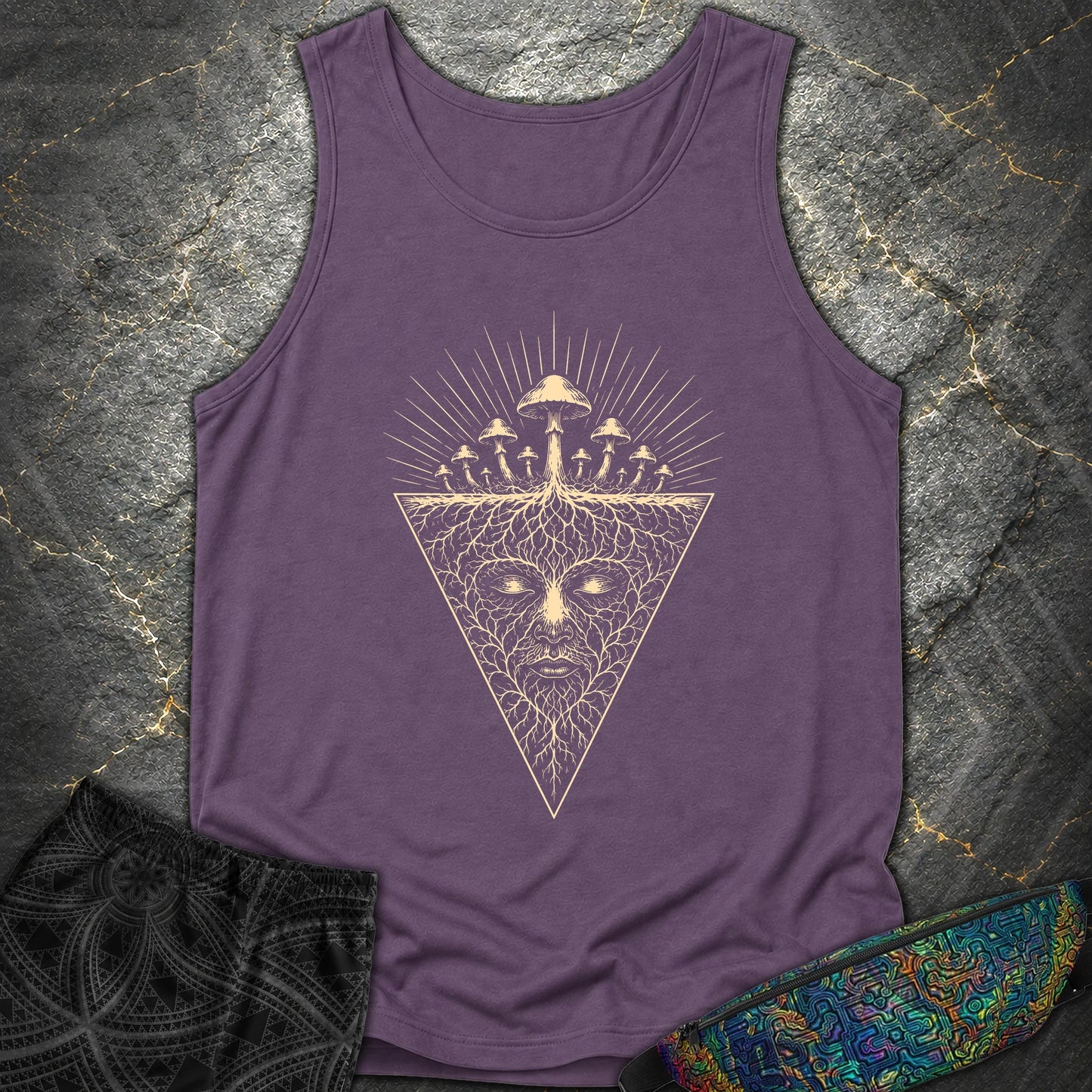 Mycelium Consciousness - Mycelium Consciousness Comfort Tank Top - Grape
