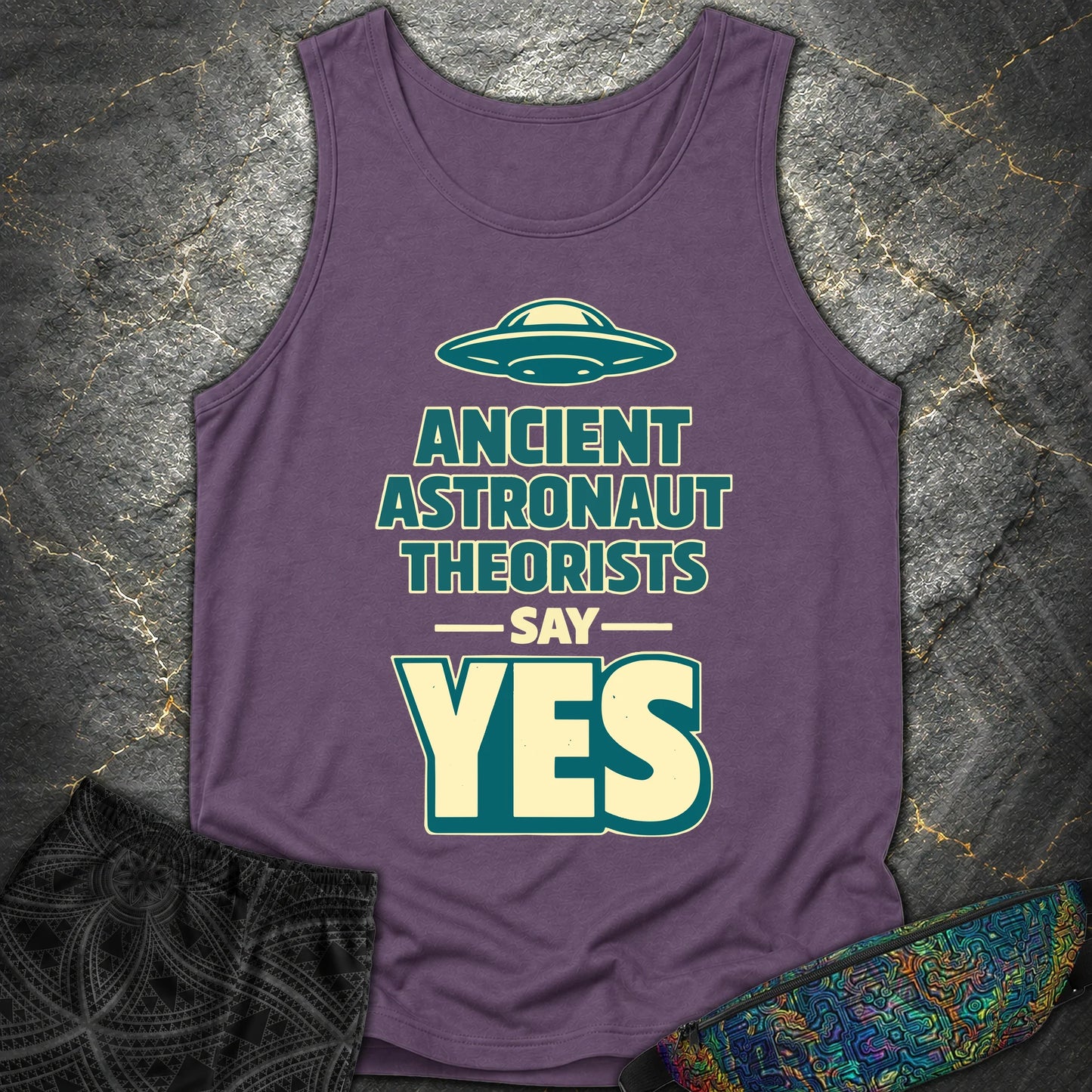 Ancient Teaorist Blue - Ancient Teaorist Blue Comfort Tank Top - Grape