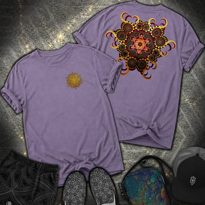 Organic Metatron 2 Sided Comfort T-shirt - Organic Metatron 2 Sided Comfort T-shirt - Grape