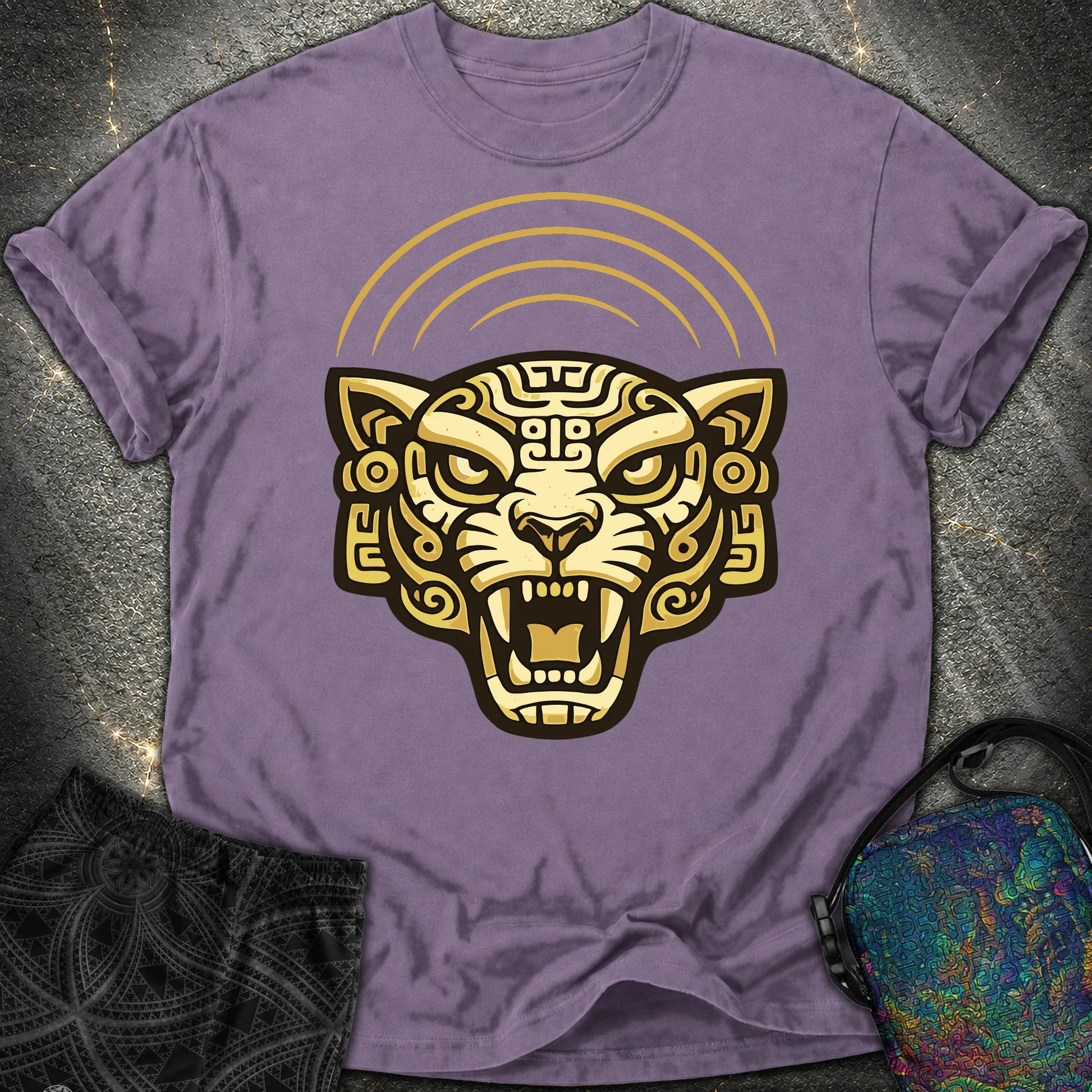 Mayan Jaguar - Mayan Jaguar Comfort T-Shirt - Grape