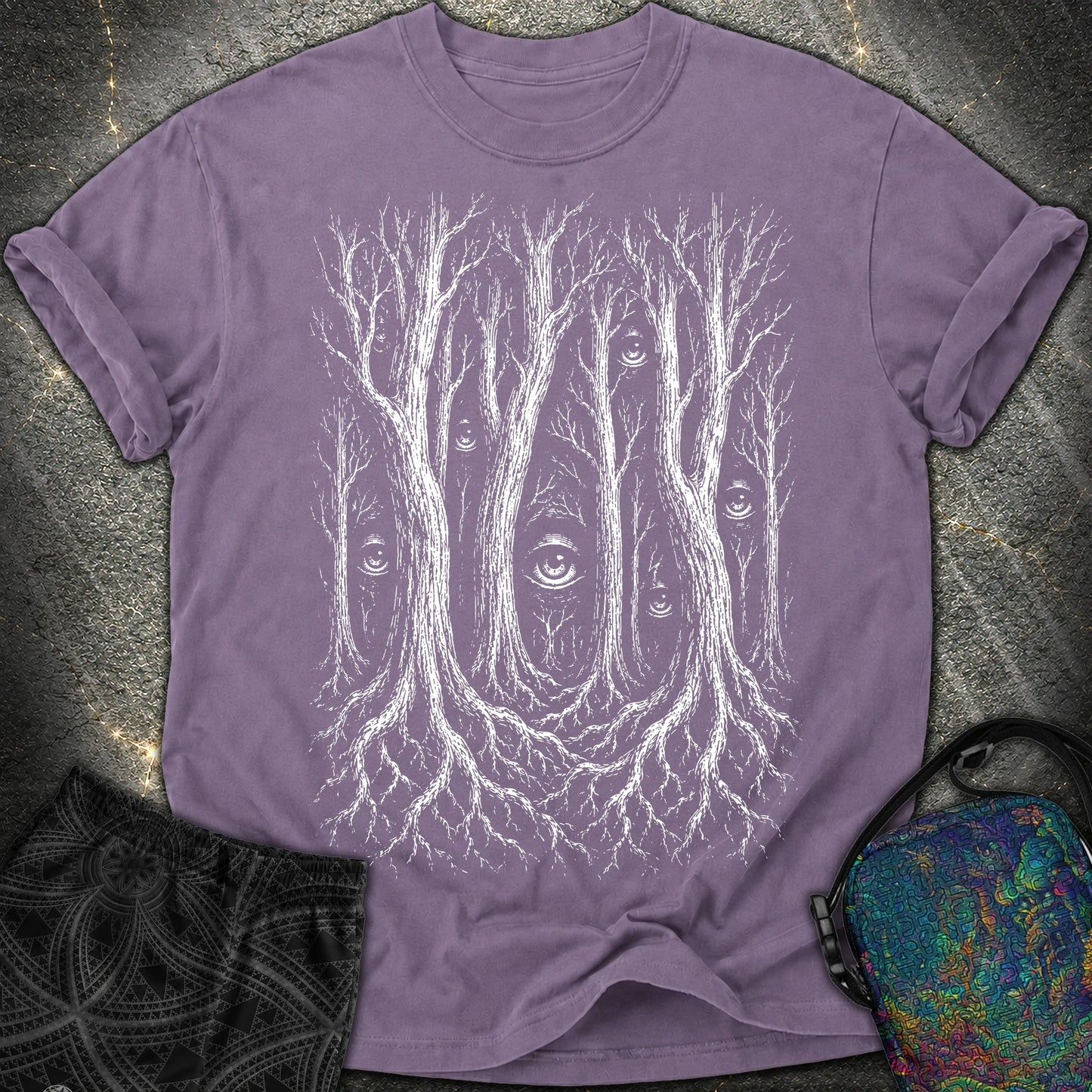 Forest Consciousness Watching - Forest Consciousness Watching Comfort T-Shirt - Grape