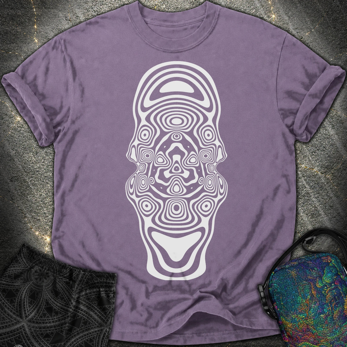 Mind Blown Comfort T-Shirt - Mind Blown Comfort T-Shirt - Grape