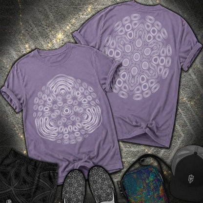 The Observers From Beyond 2 Sided T-Shirt - The Observers From Beyond 2 Sided Comfort T-Shirt - Grape