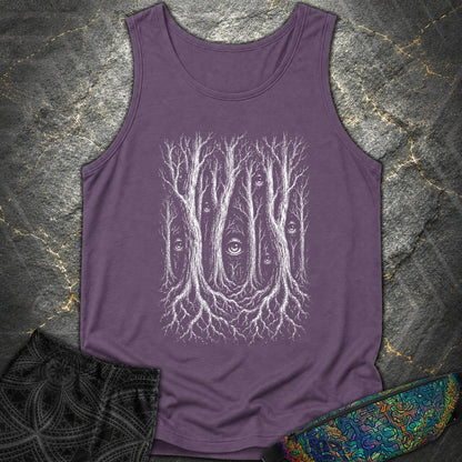 Forest Consciousness Watching - Forest Consciousness Watching Comfort Tank Top - Grape