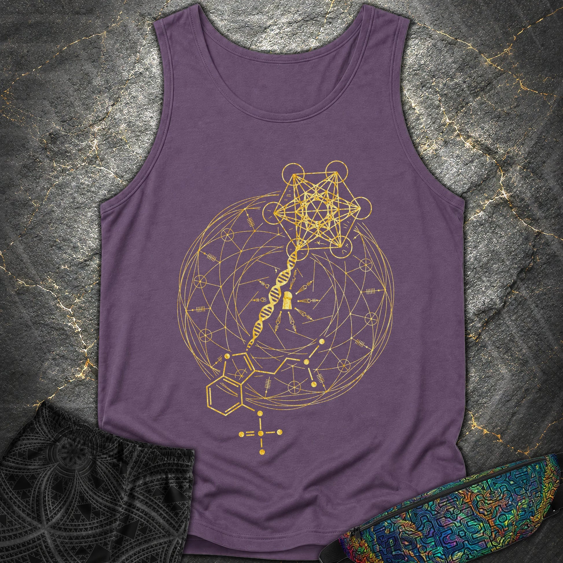 Psilocybin Key To Universe - Psilocybin Key To Universe Tank Top - Grape