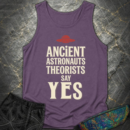 Ancient Astronaut Sey Yes 3 - Ancient Astronaut Sey Yes 3 Comfort Tank Top - Grape
