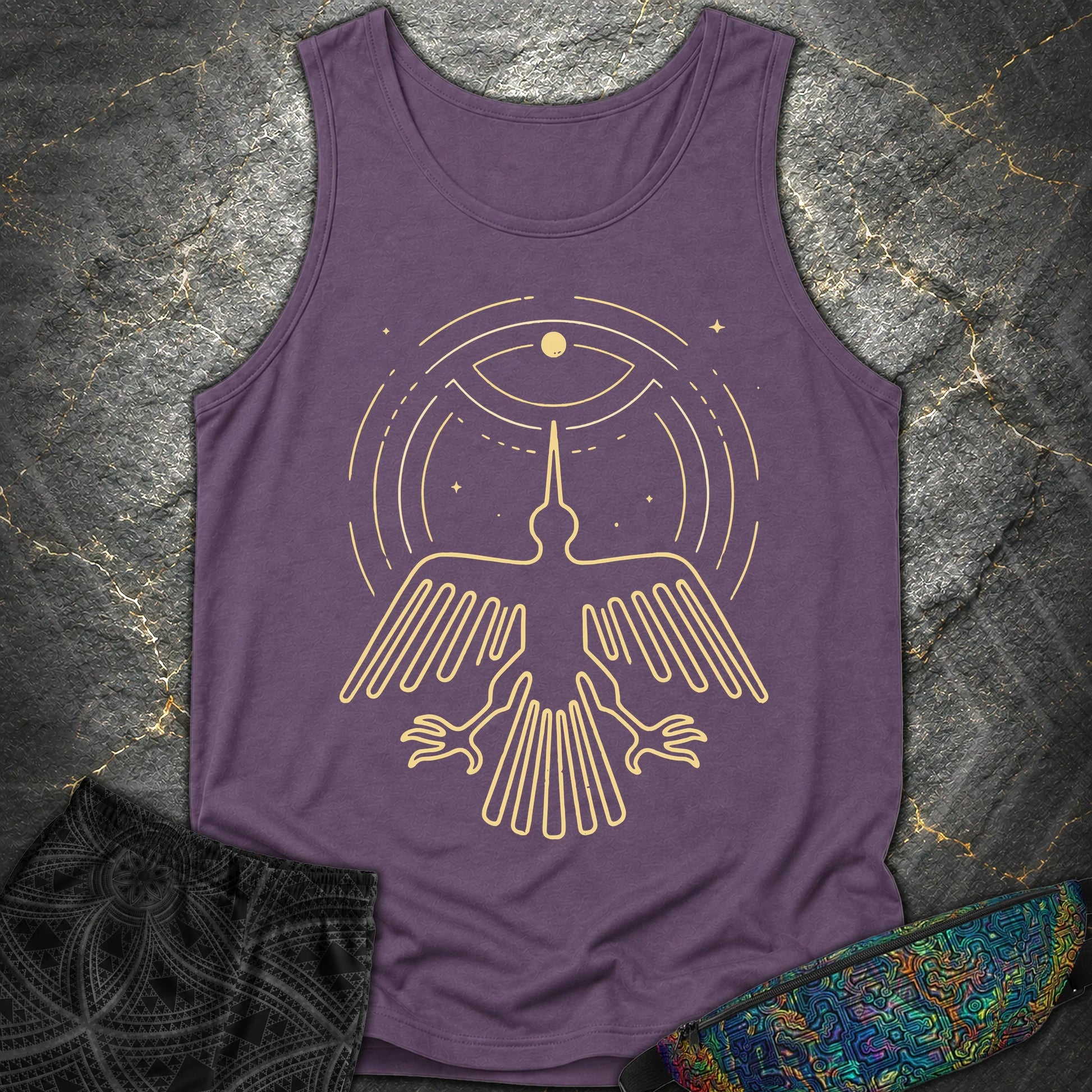 Geoglif Ptaka - Geoglif Ptaka Comfort Tank Top - Grape