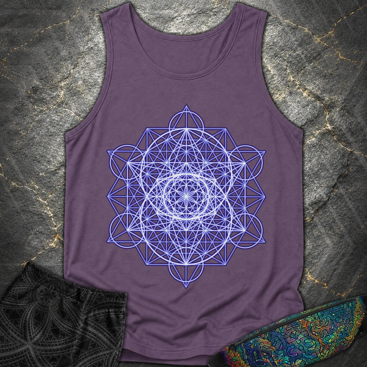 Vesica Eye Of The Universe - Vesica Eye Of The Universe Comfort Tank Top - Grape