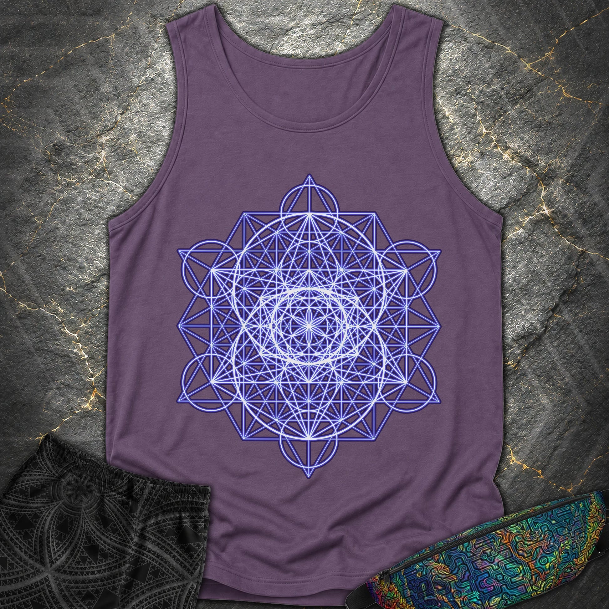 Vesica Eye Of The Universe - Vesica Eye Of The Universe Comfort Tank Top - Grape