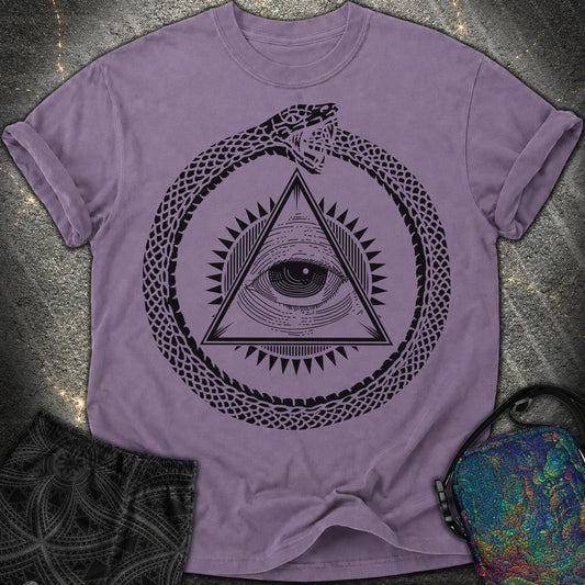 Ouroboros Eye of Providence - Ouroboros Eye of Providence Comfort T-Shirt - Grape