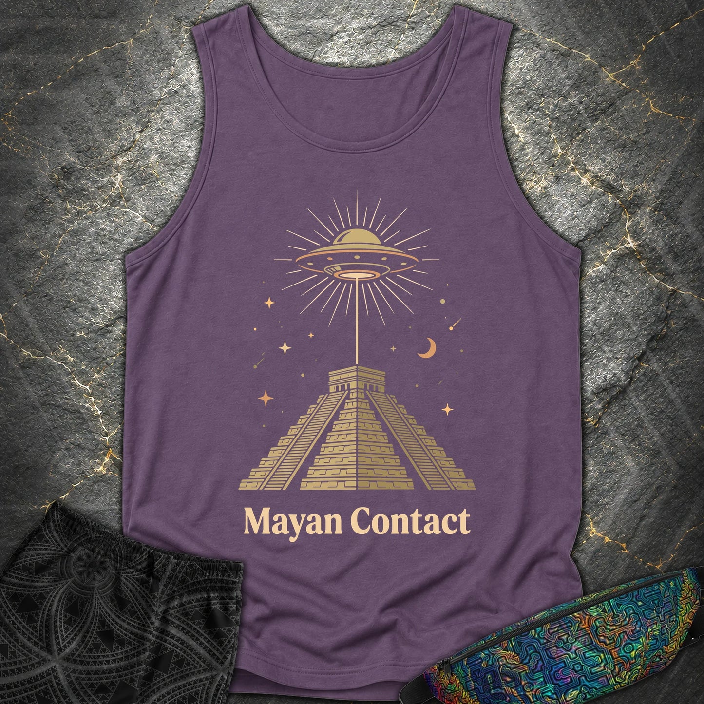 Piramida Majów I UFO 2 - Piramida Majów I UFO 2 Comfort Tank Top - Grape