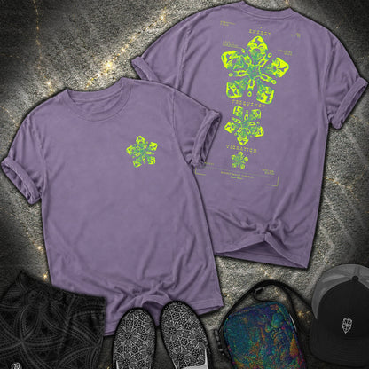 Sound Made Visible Cymatics 01 Comfort 2 Sided Comfort T-Shirt - Sound Made Visible Cymatics 01 Comfort 2 Sided Comfort T-Shirt - Grape