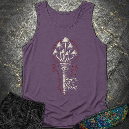 The Mushroom Key - The Mushroom Key Comfort Tank Top - Grape