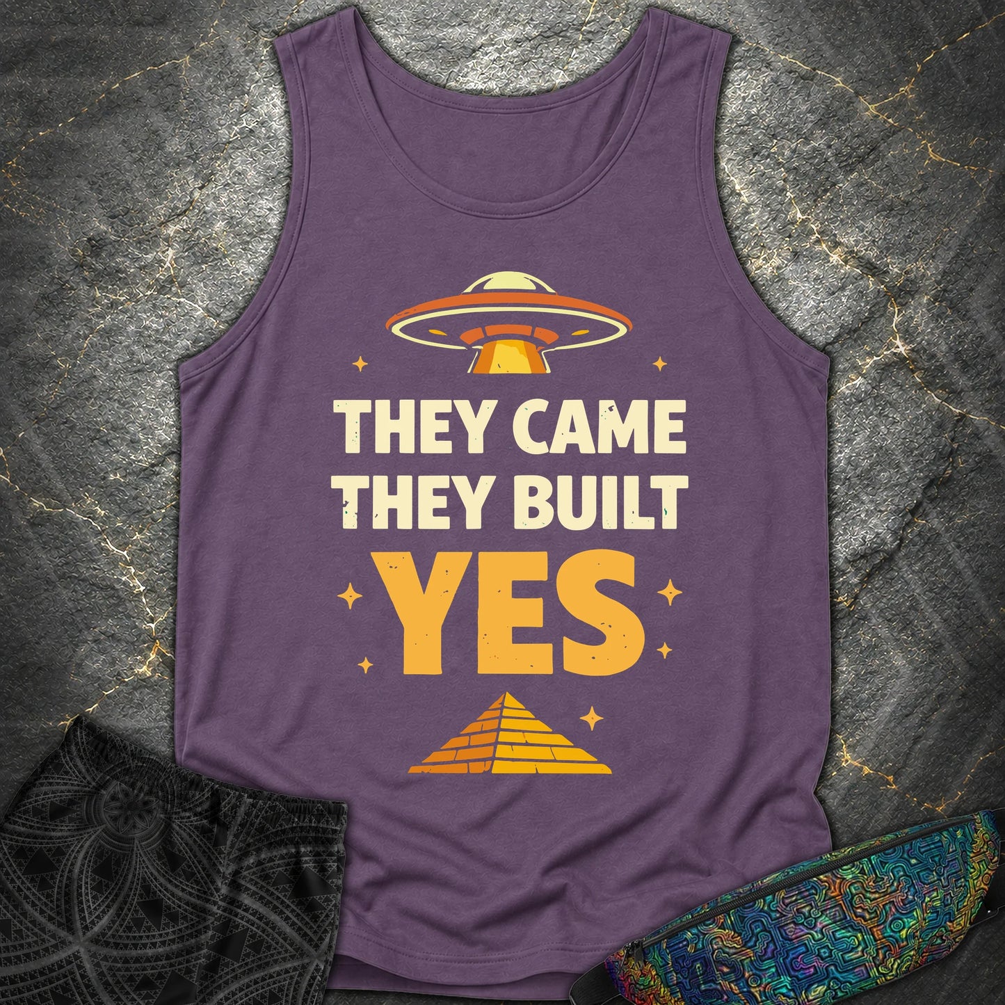 They Came They Built Yes - They Came They Built Yes Comfort Tank Top - Grape