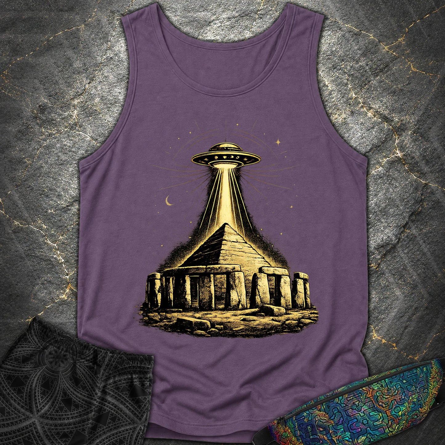 Piramida Gizy I Tajemniczy Pojazd - Piramida Gizy I Tajemniczy Pojazd Comfort Tank Top - Grape