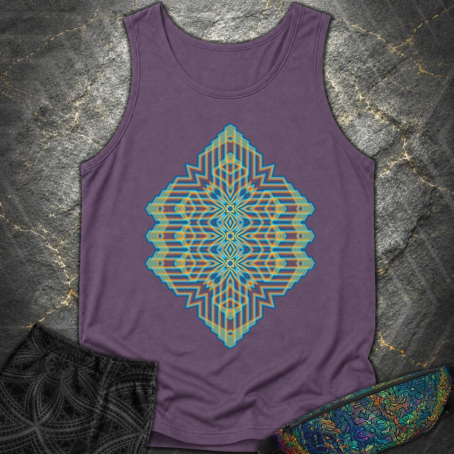 Triune Signal Temple - Triune Signal Temple Comfort Tank Top - Grape