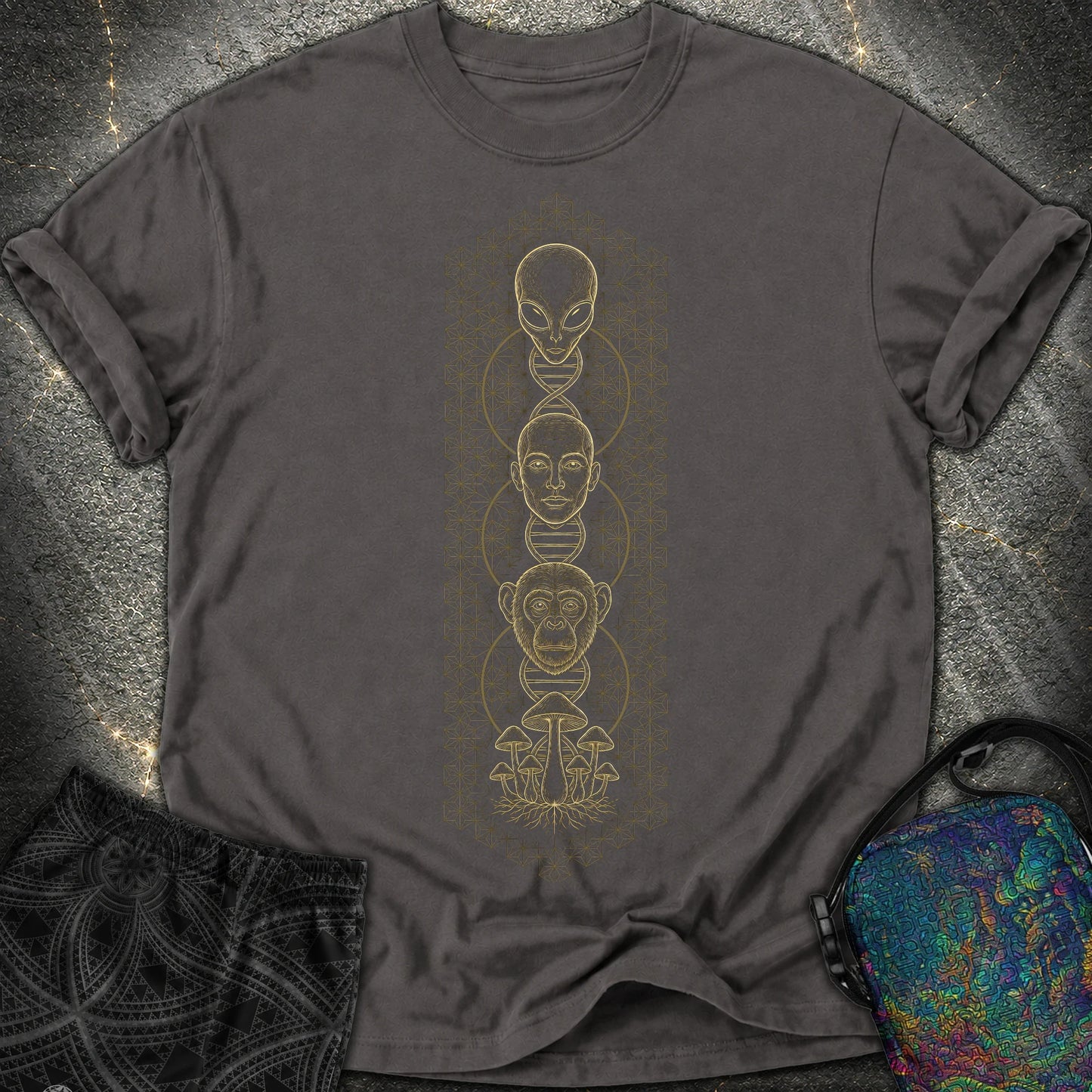 Alien Evolution Comfort T-Shirt - Alien Evolution Comfort T-Shirt - Graphite