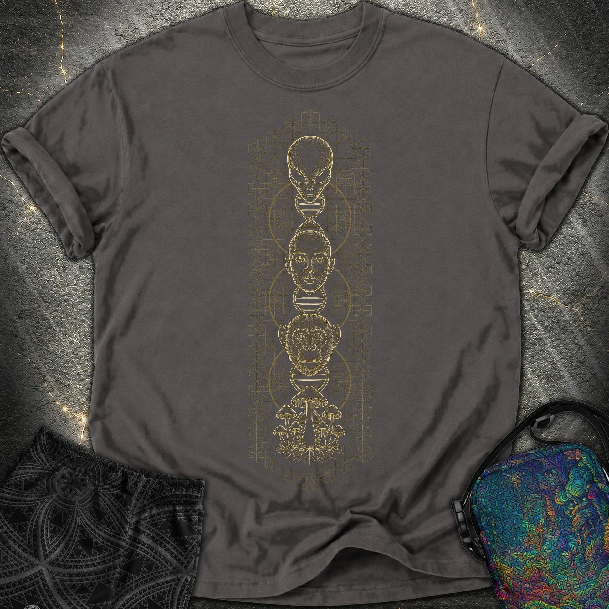Alien Evolution Comfort T-Shirt - Alien Evolution Comfort T-Shirt - Graphite