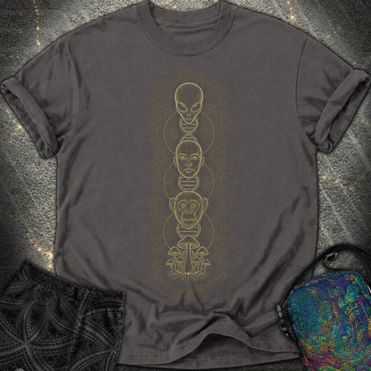 Alien Evolution Comfort T-Shirt - Alien Evolution Comfort T-Shirt - Graphite