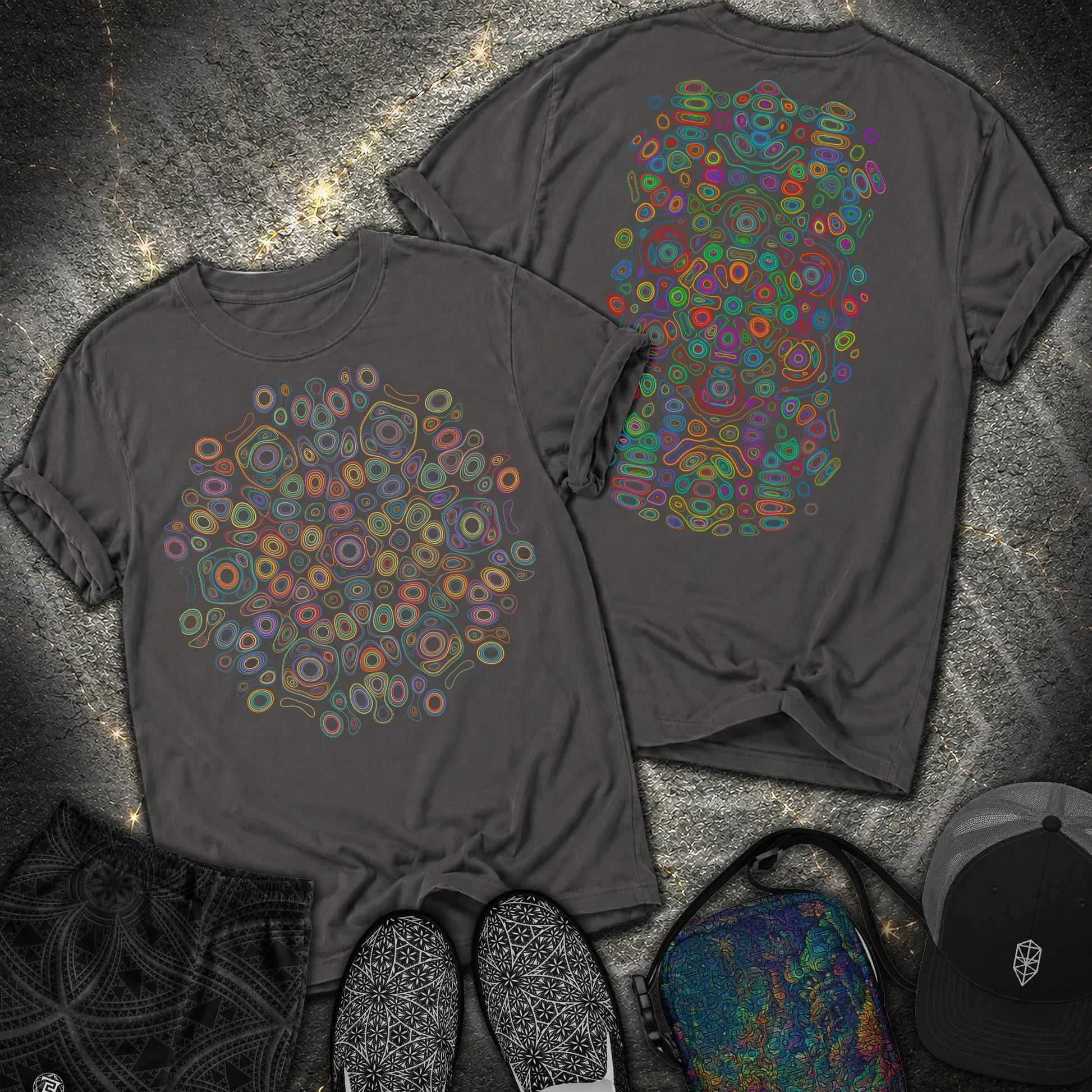 Frequency Of Color - Frequency Of Color 2 Sided Comfort T-Shirt - Graphite