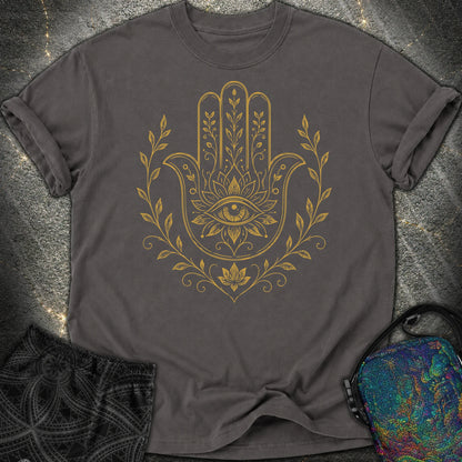 Hamsa Mandala - Hamsa Mandala Comfort T-Shirt - Graphite