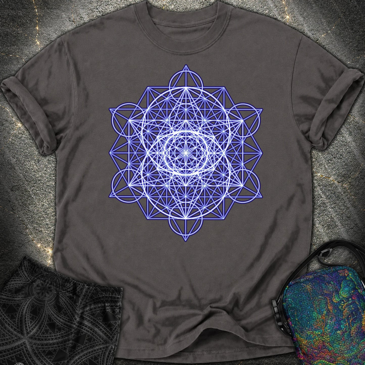 Vesica Eye Of The Universe Comfort T-Shirt - Vesica Eye Of The Universe Comfort T-Shirt - Graphite