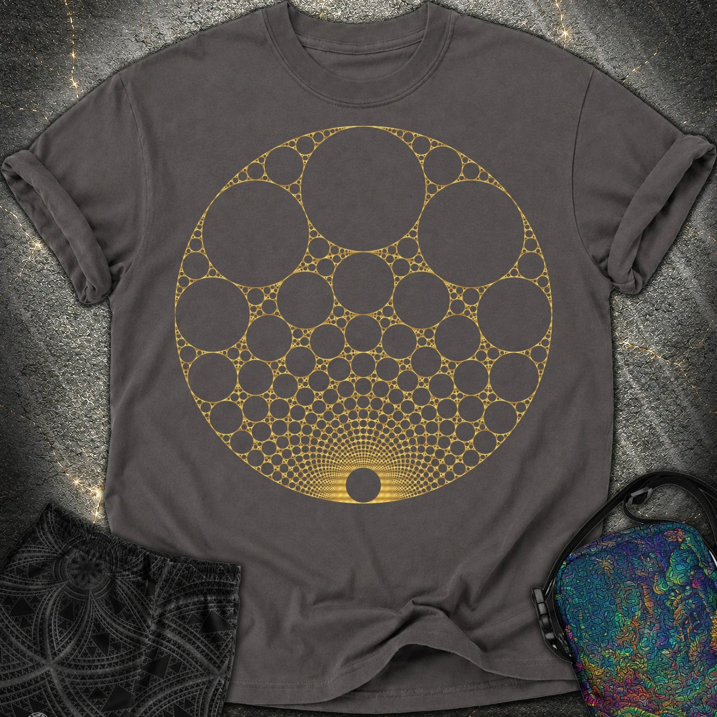 Apollonian Gasket T-Shirt - Apollonian Gasket Comfort T-Shirt - Graphite
