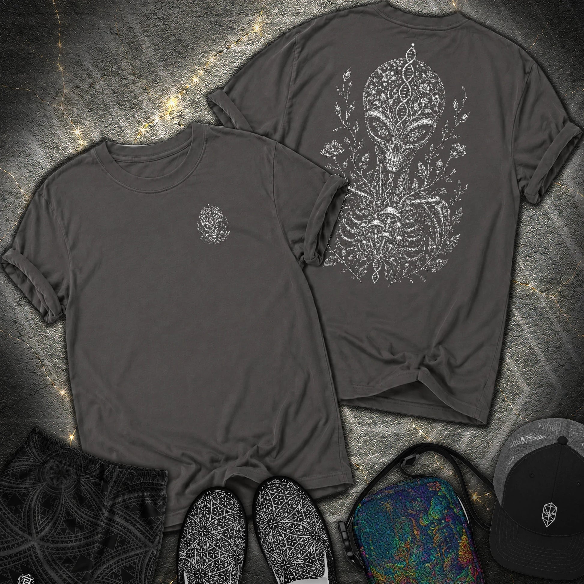 Ultraterrestrial 2 Sided Comfort T-Shirt - Ultraterrestrial 2 Sided Comfort T-Shirt - Graphite