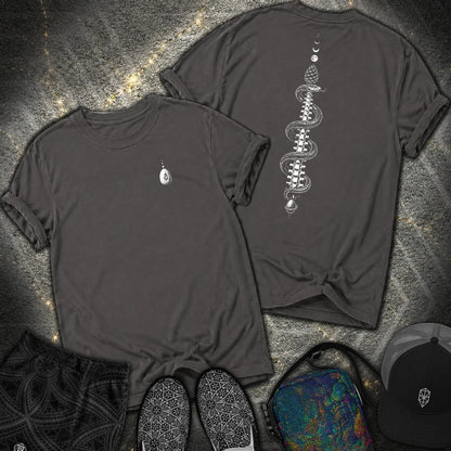 Sacred Coil 2 Sided Comfort T-Shirt - Sacred Coil 2 Sided Comfort T-Shirt - Graphite