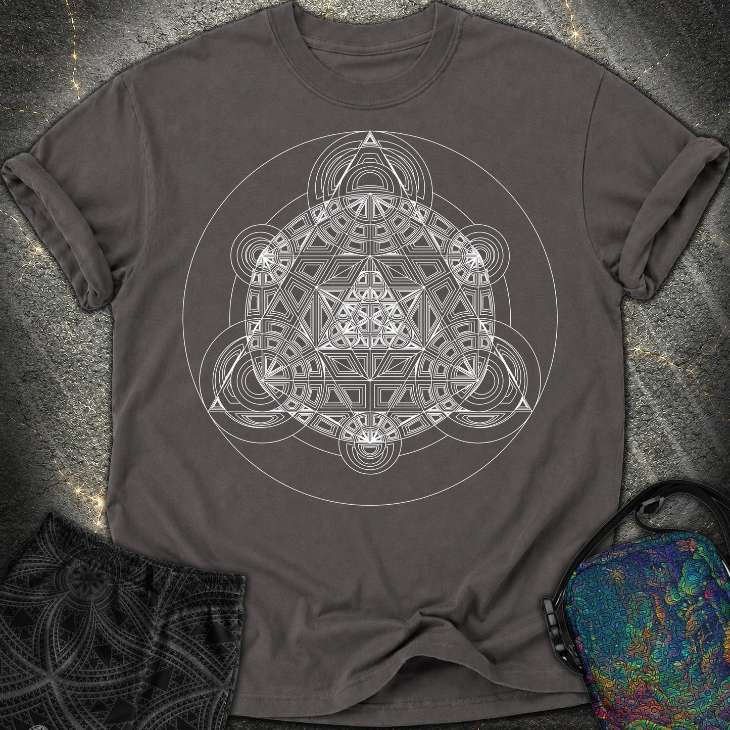 Sacred Mosaic T-Shirt - Sacred Mosaic Comfort T-Shirt - Graphite