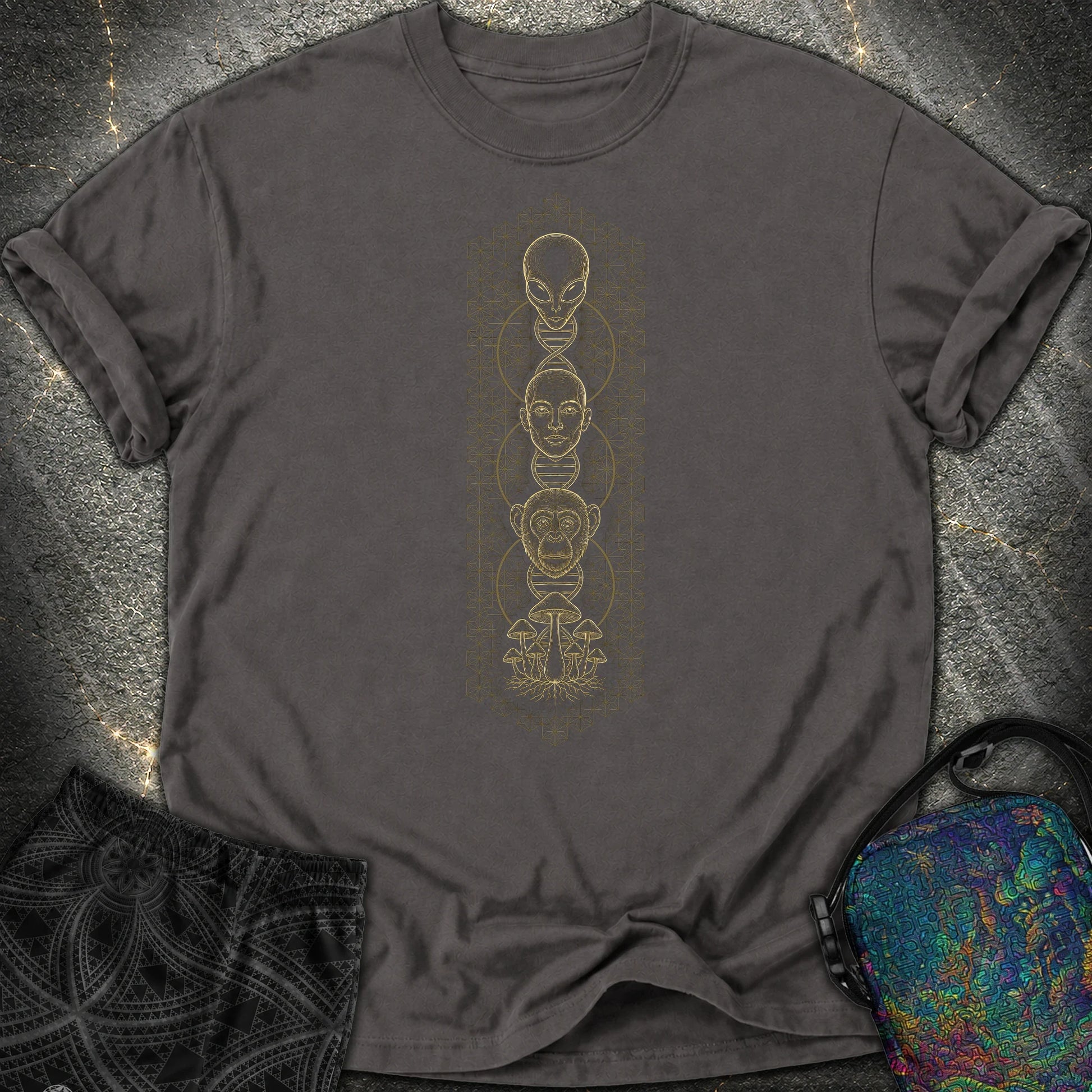 Alien Evolution Comfort T-Shirt - Alien Evolution Comfort T-Shirt - Graphite