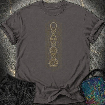 Alien Evolution Comfort T-Shirt - Alien Evolution Comfort T-Shirt - Graphite