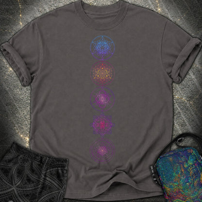 Sacred Geometry T-Shirt - Sacred Geometry Comfort T-Shirt - Graphite