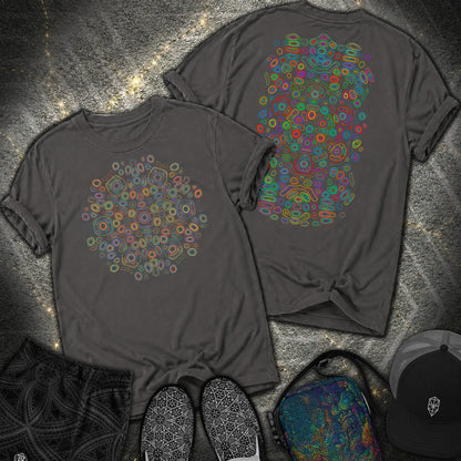Frequency Of Color 2 Sided Comfort T-Shirt - Frequency Of Color 2 Sided Comfort T-Shirt - Graphite