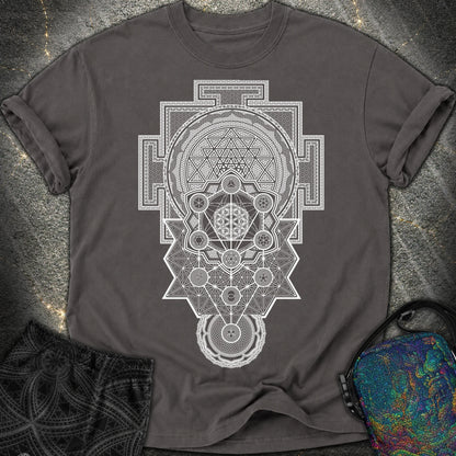 Sacred Geometry Encyclopedia - Sacred Geometry Encyclopedia Comfort T-Shirt - Graphite