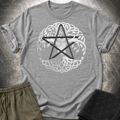 Pagan Celtic Tree Wicca T-Shirt - Pagan Celtic Tree Wicca T-Shirt - Graphite Heather