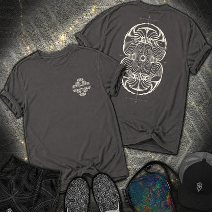 The Shape of Sound Field Study 2 Sided Comfort T-Shirt - The Shape of Sound Field Study 2 Sided Comfort T-Shirt - Graphite