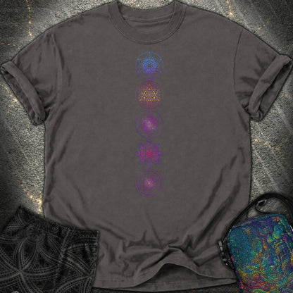 Sacred Geometry Comfort T-Shirt - Sacred Geometry Comfort T-Shirt - Graphite