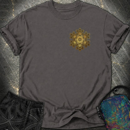 Metatron Fractal Star Comfort T-shirt - Metatron Fractal Star Comfort T-shirt - Graphite