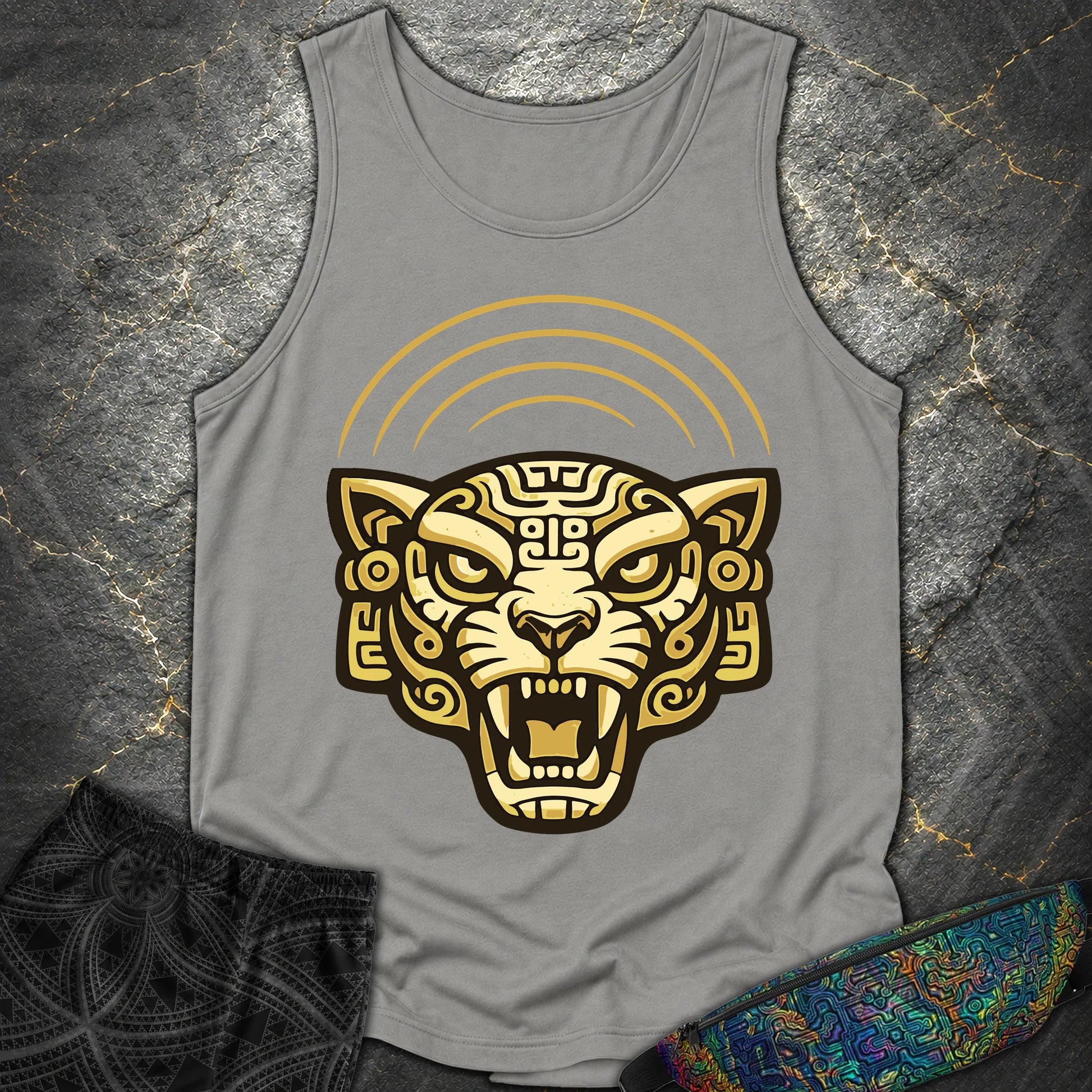 Mayan Jaguar - Mayan Jaguar Comfort Tank Top - Grey