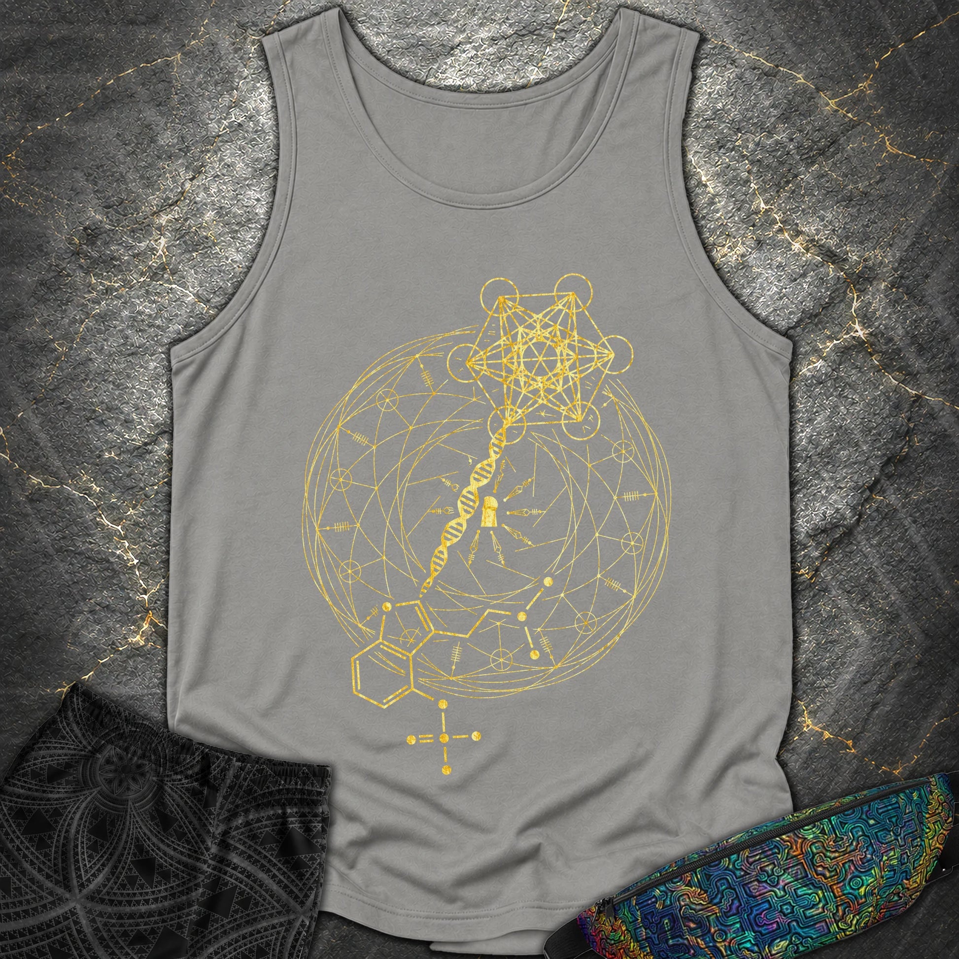Psilocybin Key To Universe - Psilocybin Key To Universe Tank Top - Grey