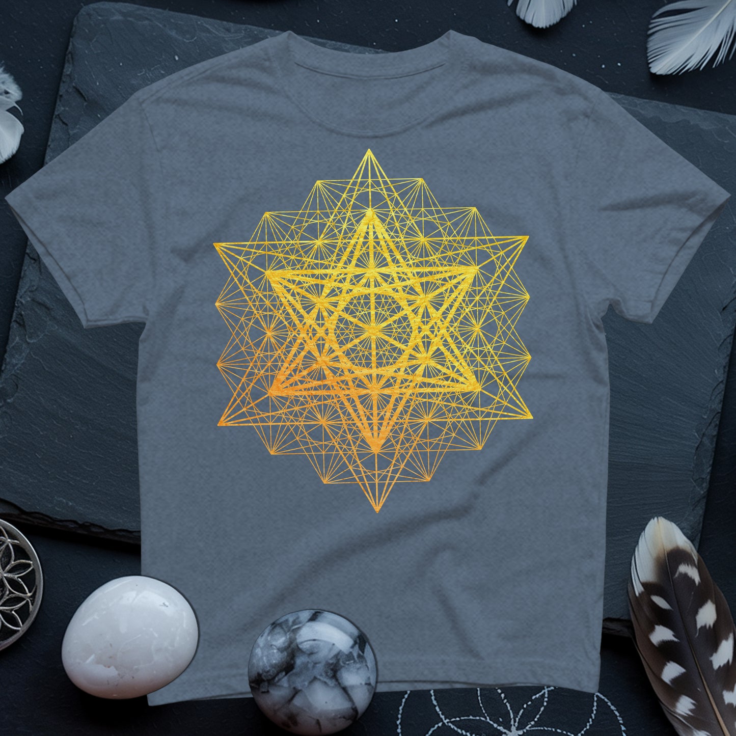 Metatron's Cube Grid T-Shirt