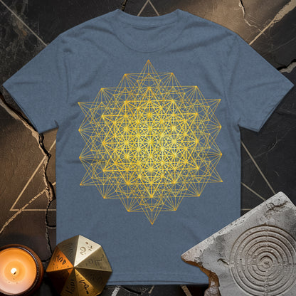 64 Tetrahedron Metatron Grid T-Shirt