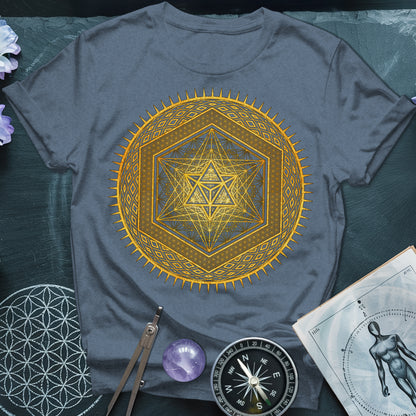 Metatron's Cube Radiating Merkaba T-Shirt
