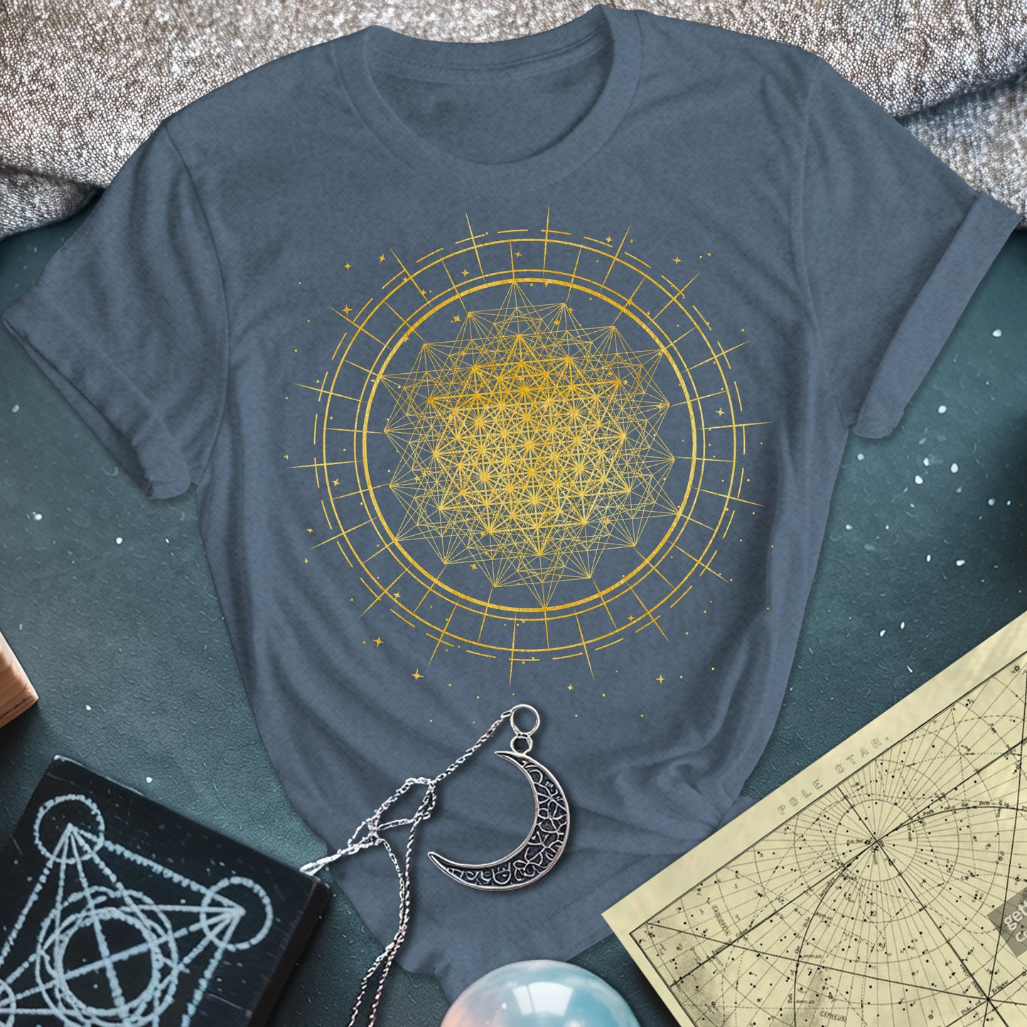 Radiating 64 Tetrahedron T-Shirt