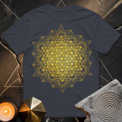 64 Tetrahedron Metatron Grid T-Shirt