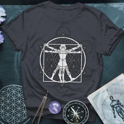 Vitruvian Man Metatron T-Shirt