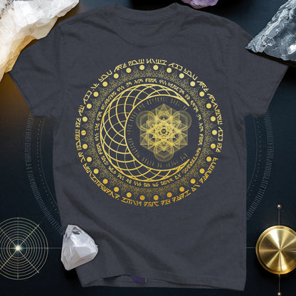 Sacred Geometry Moon Inscriptions T-Shirt