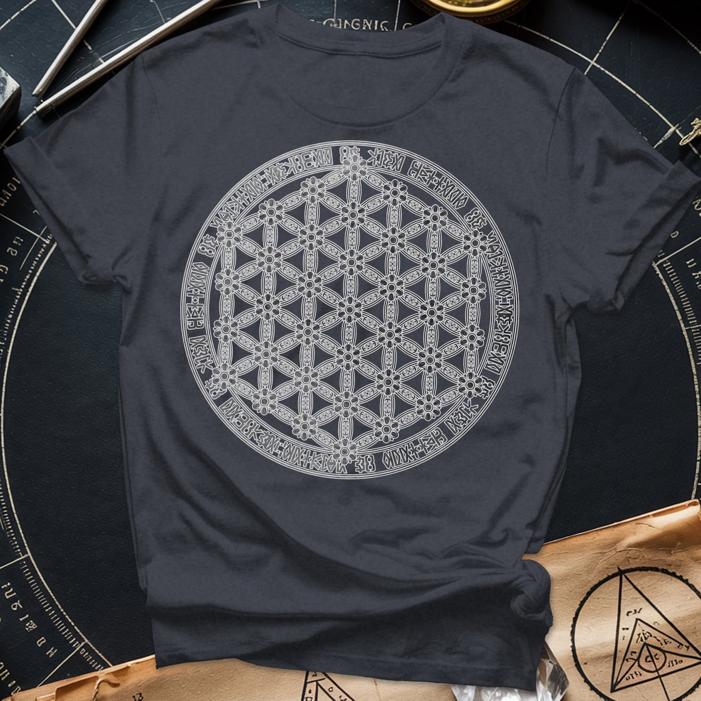 Flower Of Life Foo Lion T-Shirt